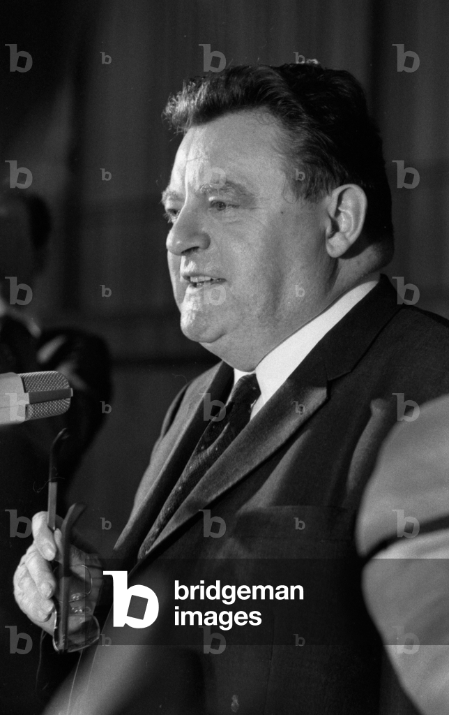 Campagna elettorale per le elezioni del Bundestag 1969 DEU, Germania, zona della Ruhr La campagna elettorale p