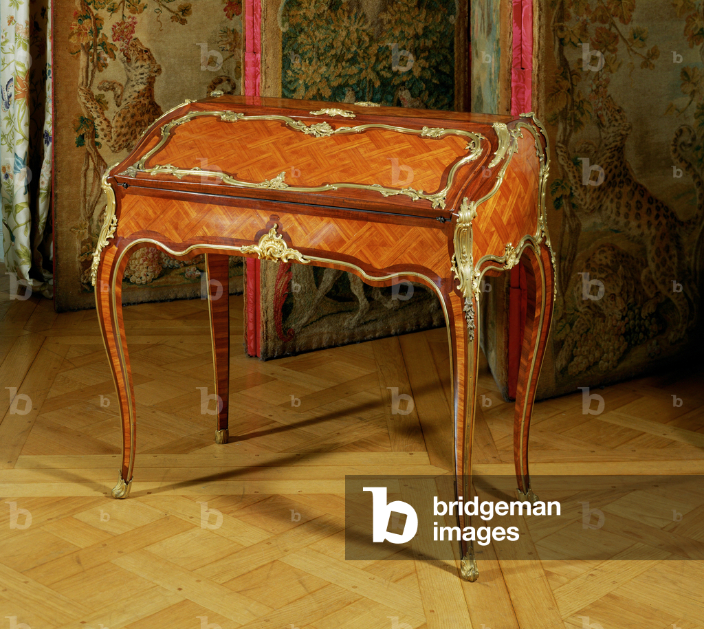 Image of Furniture depicting Writing desk with inclined top by Erich Lessing