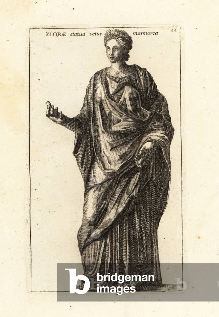 Image of Statue of Flora, Roman goddess of flowers and spring. 1779 by ...