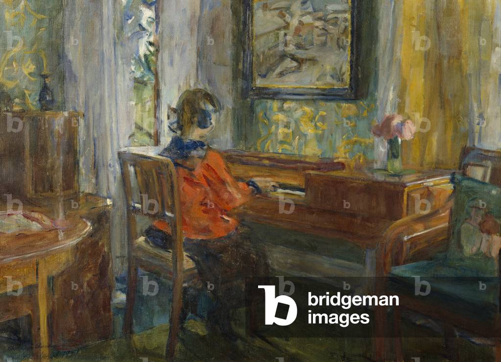 Au piano arrière-grands-mères, 1921 (huile sur toile)