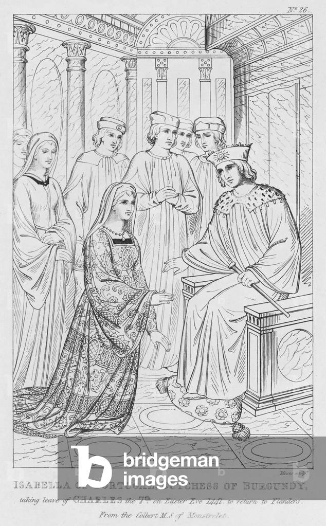 "Isabella del Portogallo" di English School, b/w