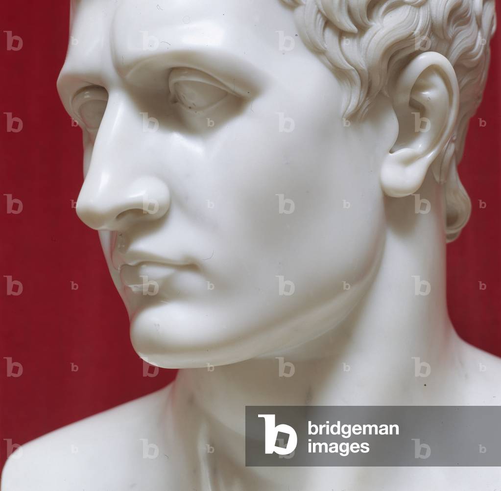 Image of Sculpture depicting Napoleon Bonaparte (marble) 1801 by Antonio Canova