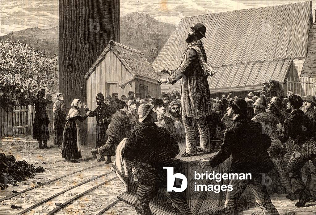 Überschwemmung in der Zeche Tynewydd, 1880 (Gravur)