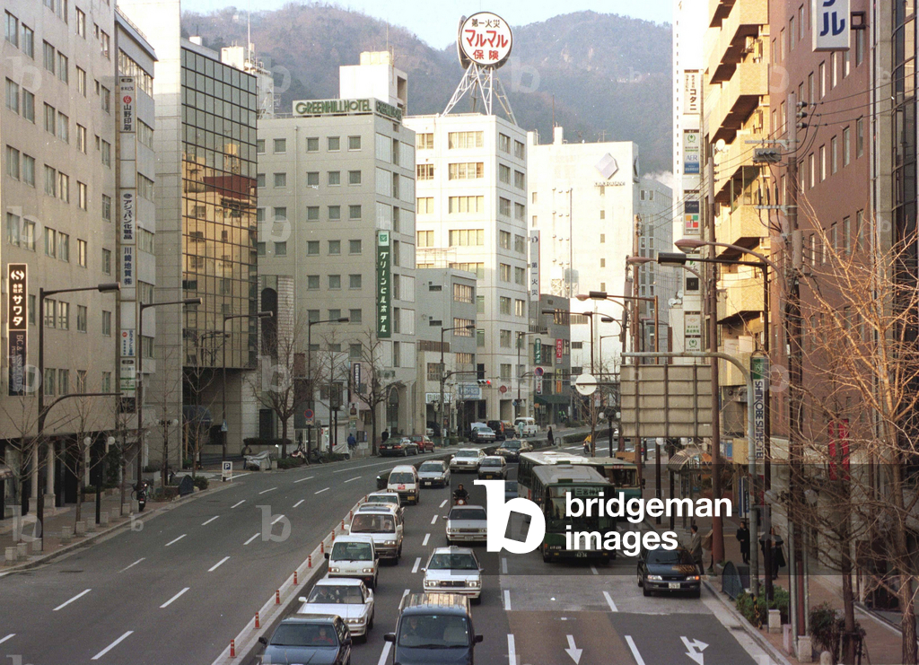 Immagine di Fotografia "Strada a più corsie a Kobe (1999) (foto)" 1999 di Kristina Eriksson