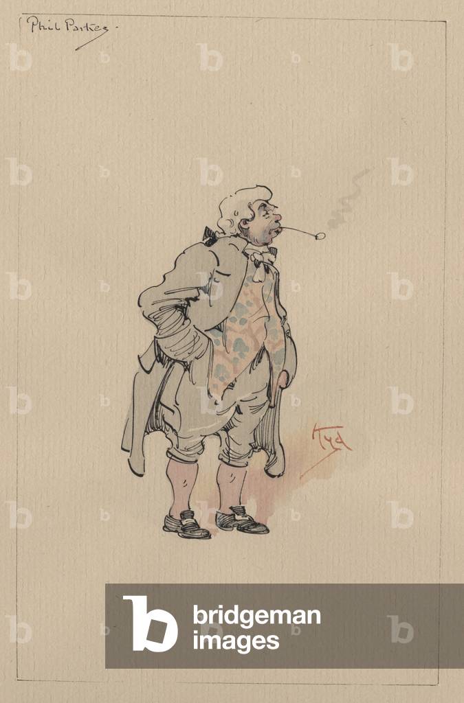 Phil Parkes, c.1920 (penna e inchiostro con w/c su carta)