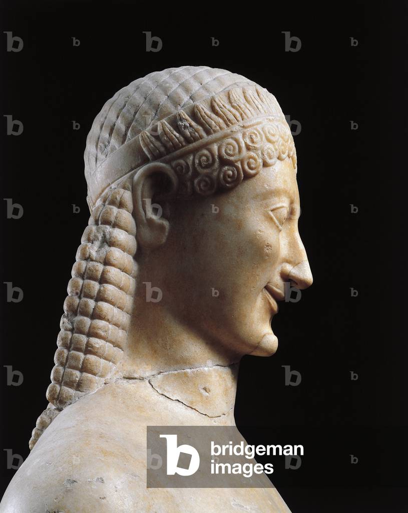 Image of Marble statue of Kouros, known as Apollo Milani