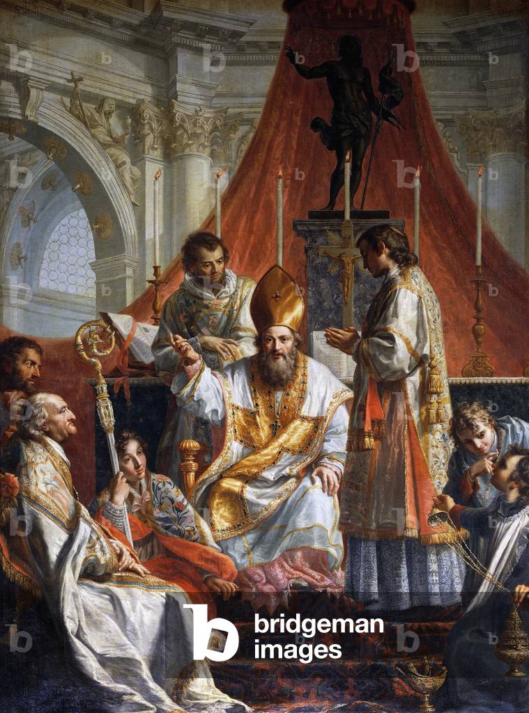 Image of Sermon de Saint Liborius, 1777, par Gaetano Callani (17361809), huile by Callani