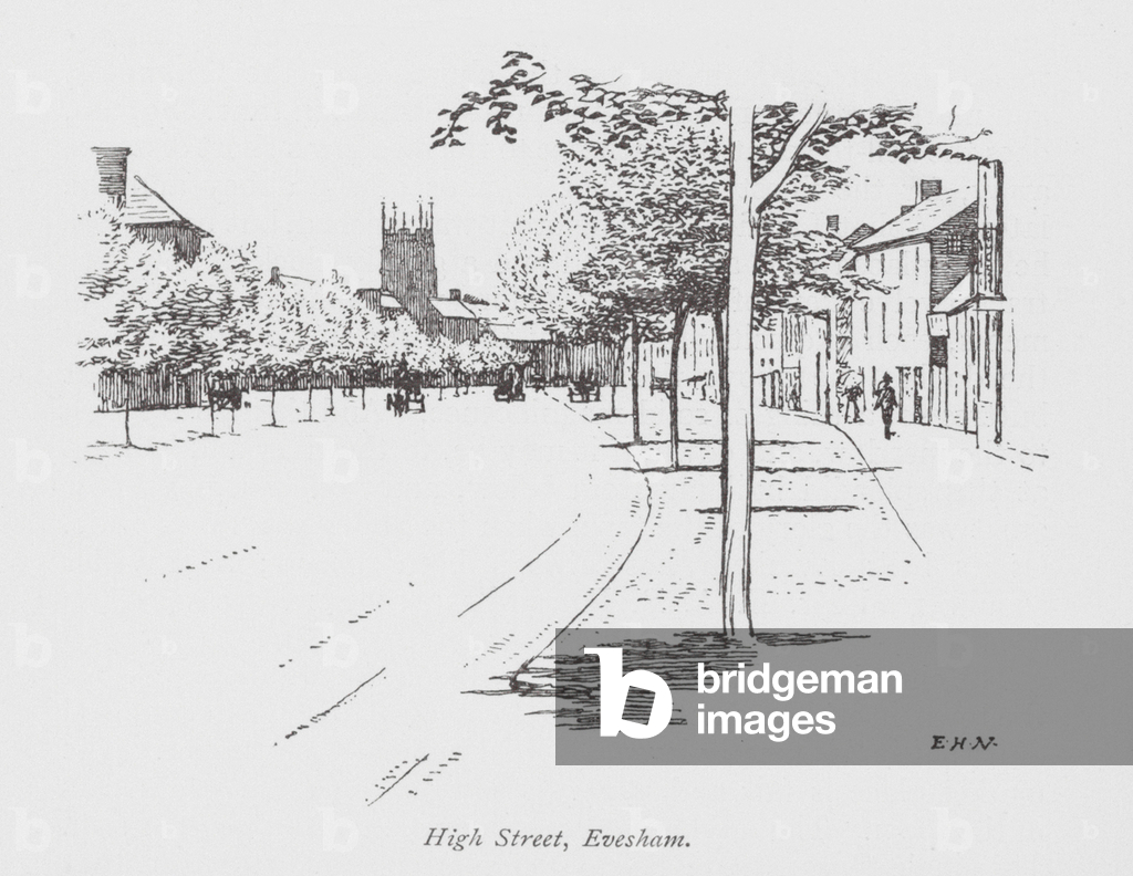 High Street, Evesham (litografia)