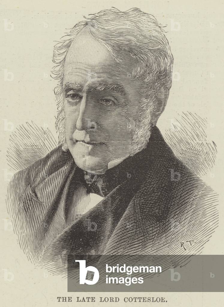 "Der verstorbene Lord Cottesloe (Gravur)" 1890 von English School