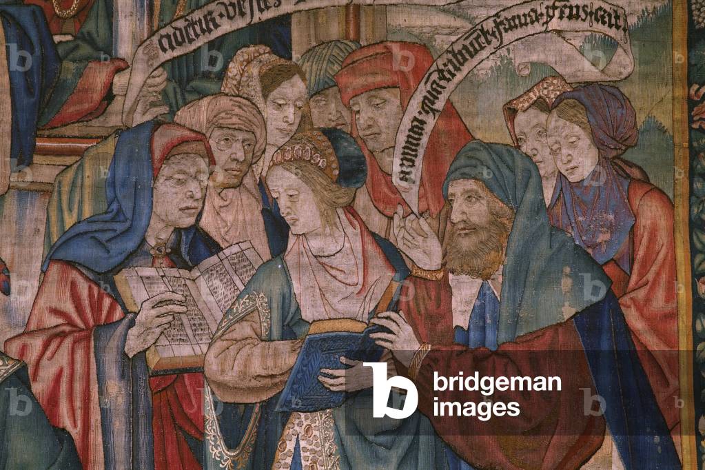 arazzo fiammingo. Trionfo del tempo (De triomf van de Tijd, El triunfo del Tiempo). Lana e seta. 347x342cm. Co