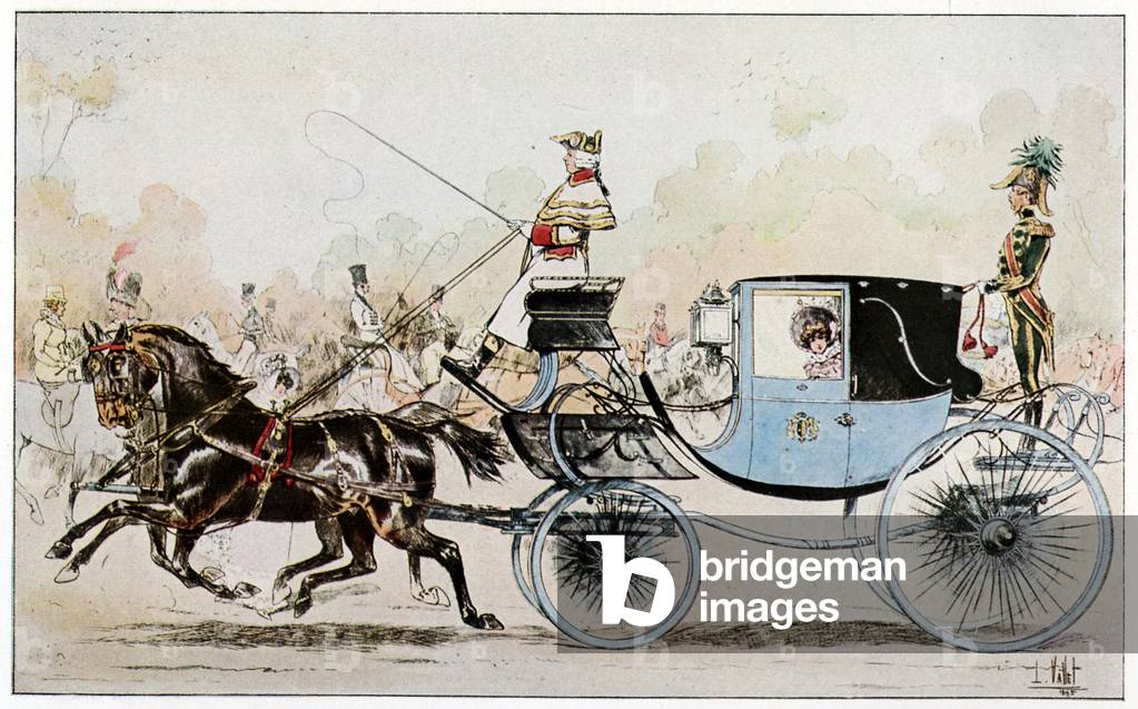 "Festlicher Kalash auf der Avenue de Longchamp"