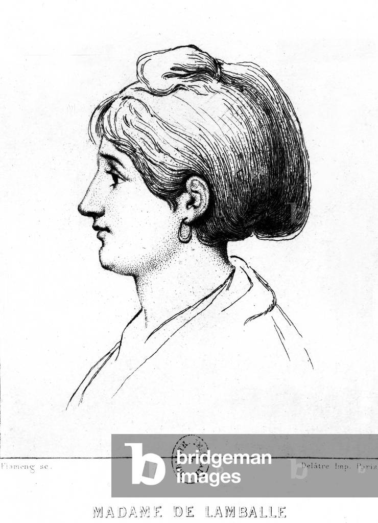 "Marie-Teresa di Savoia-Carrignan (1749-1792)" 1701, b/w