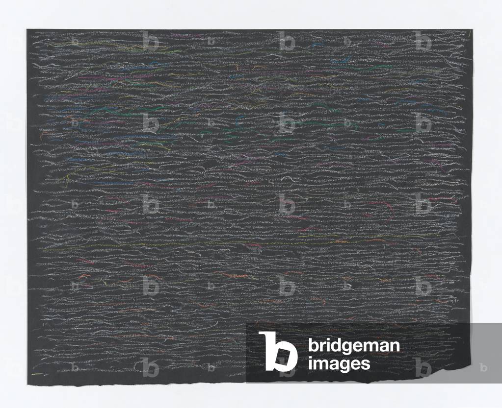 Scan Lines, 1982 (pastello su carta)