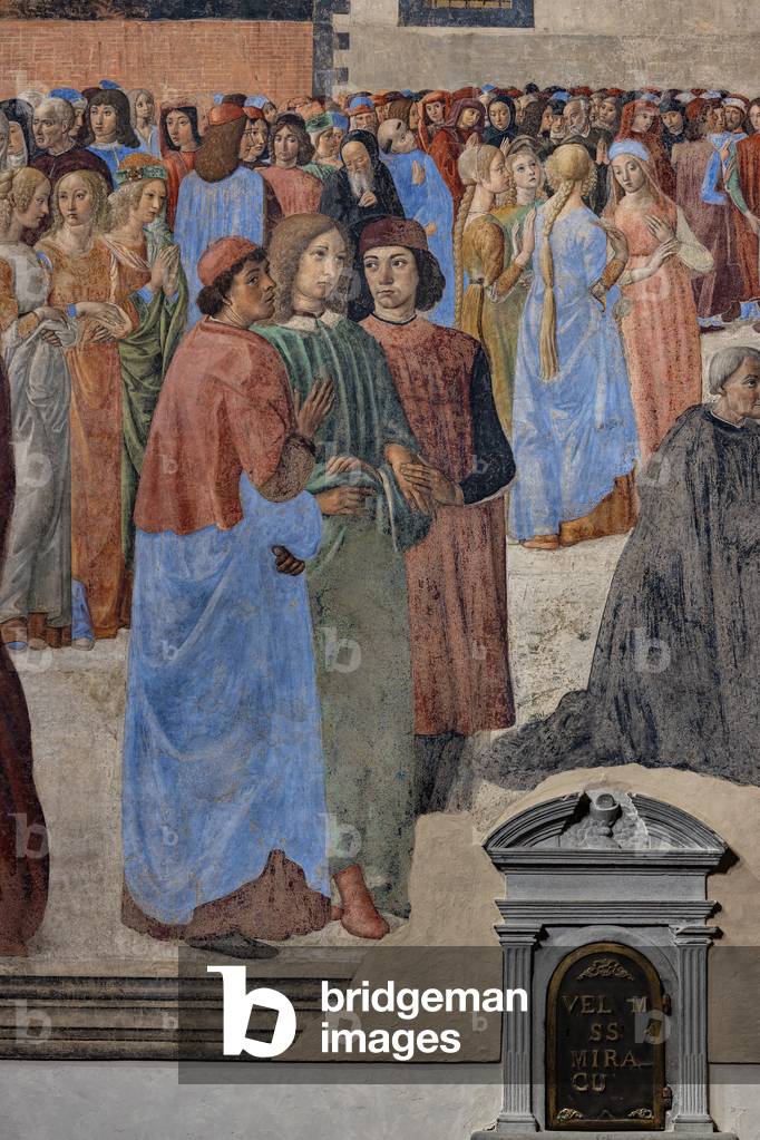 Immagine di Affresco "Il Gruppo degli Umanisti Neoplatonici (da sinistra" di Cosimo Rosselli