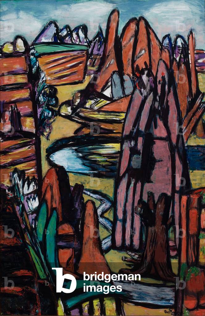 Boulder - felsige Landschaft, 1949 (öl auf leinwand)
