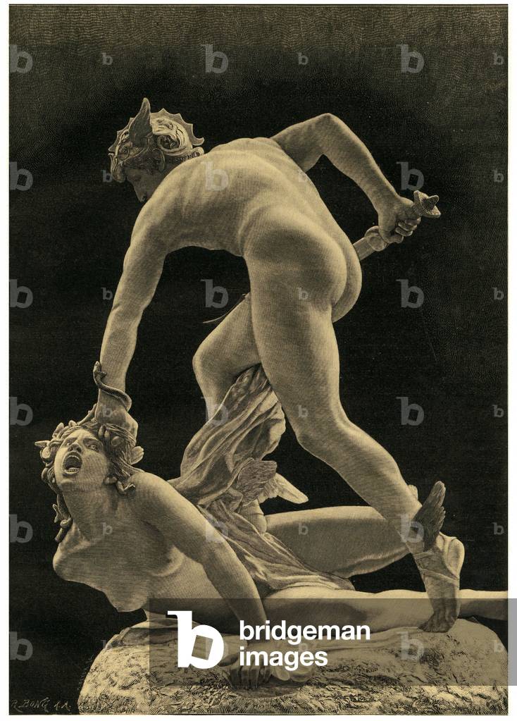 Perseo e la Gorgone, 1872 (litografia)