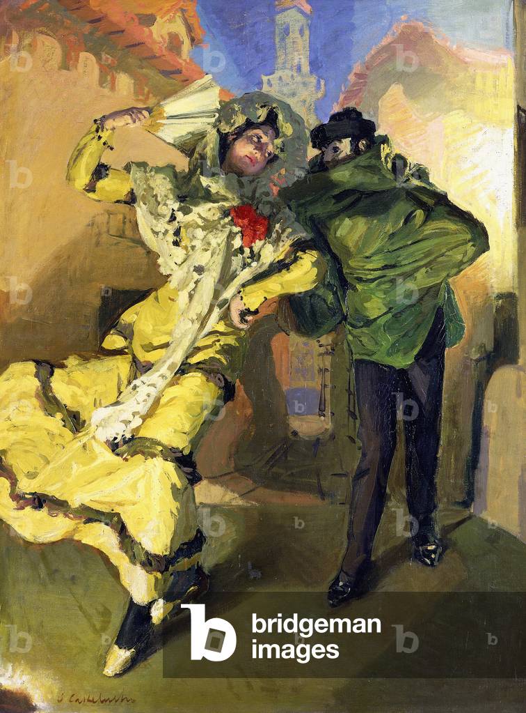 Spanische Tänzer (Öl auf Leinwand)