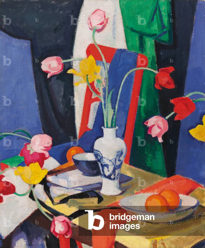 Natura morta con tulipani, c. 1919 (olio su tela)