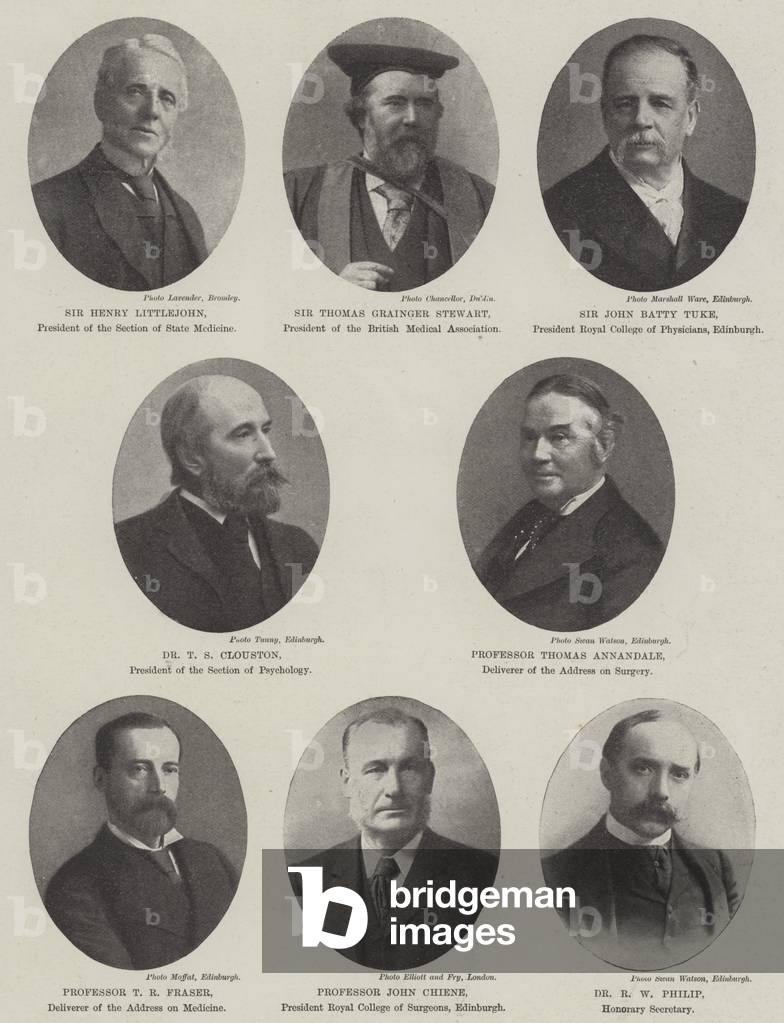 Image of Print depicting British Medical Association in Edinburgh (b/w photo) 1898 by English Photographer