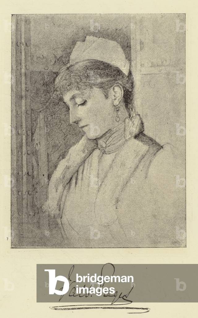 Bild von Fotografie "Lady Paget (s/w Foto)" 1890 von English Photographer, b/w