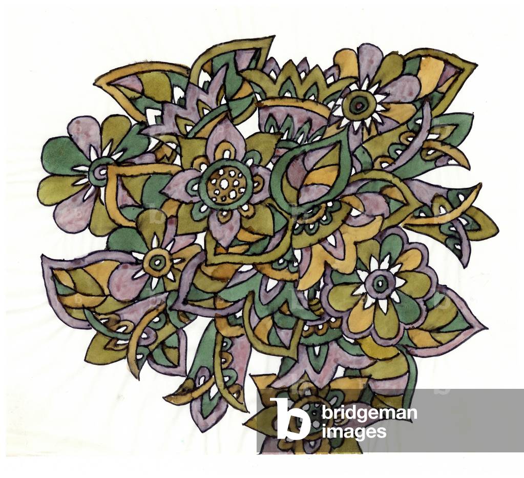Bild von Gemälde "Textildesigns" von Barry Daniels