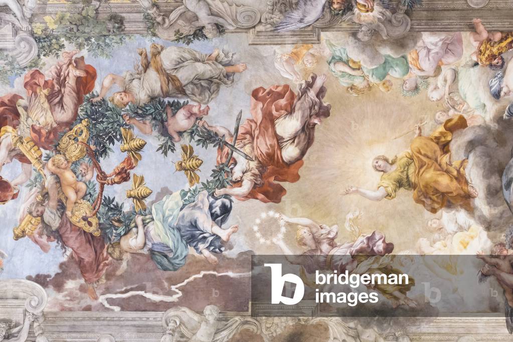 Image of The triumph of divine providence, detail, 17th century ...