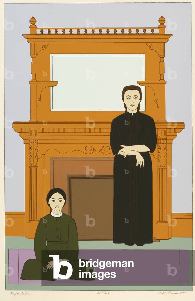 "Riflessione" 1971 di Will Barnet