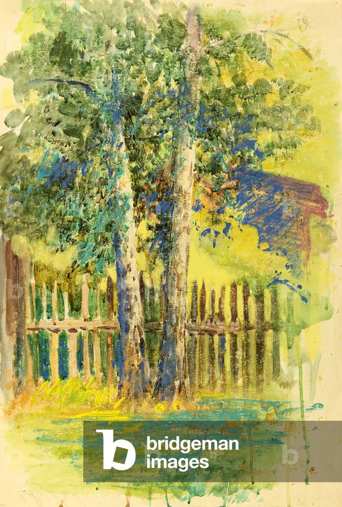 Betulle di Dacha, 1968 (tempera su carta)