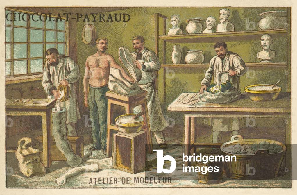 "Moulder Atelier (chromolitho)" 1801 von French School