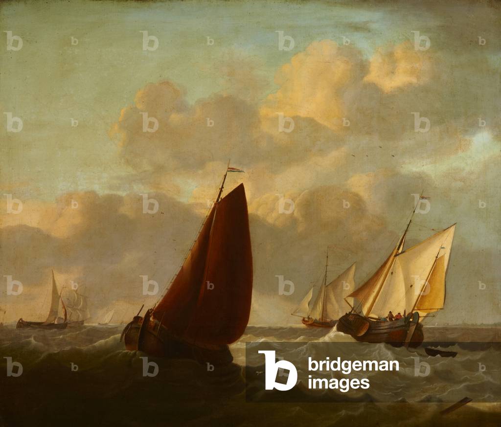 pesca barche in un mosso mare