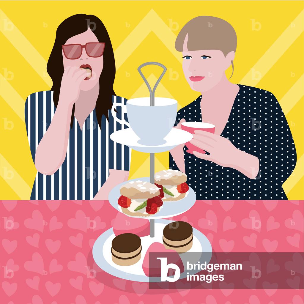 Image of Digital Art depicting Tea Party 2017 by Claire Huntley