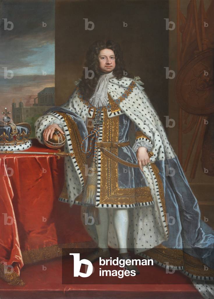 King George I (öl auf leinwand)