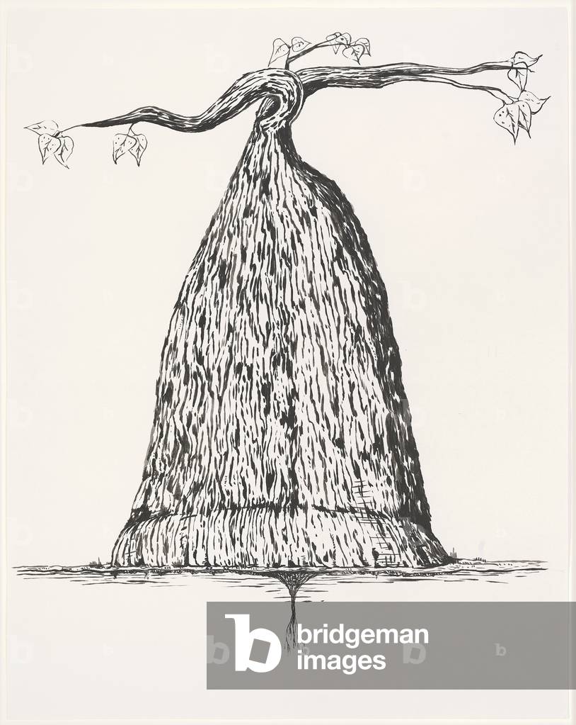 Image of Drawing depicting Hidden Weakness 1982 by Mike Kelley, b/w