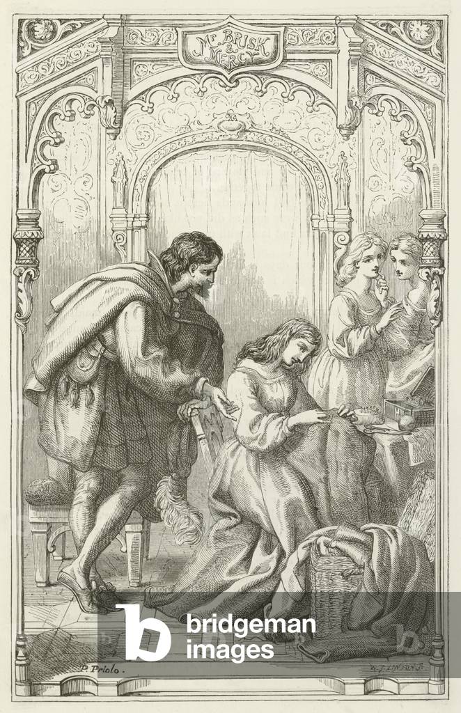 Image de Gravure représentant Illustration pour The Pilgrim's Progress de John Bunyan (gravure), b/w