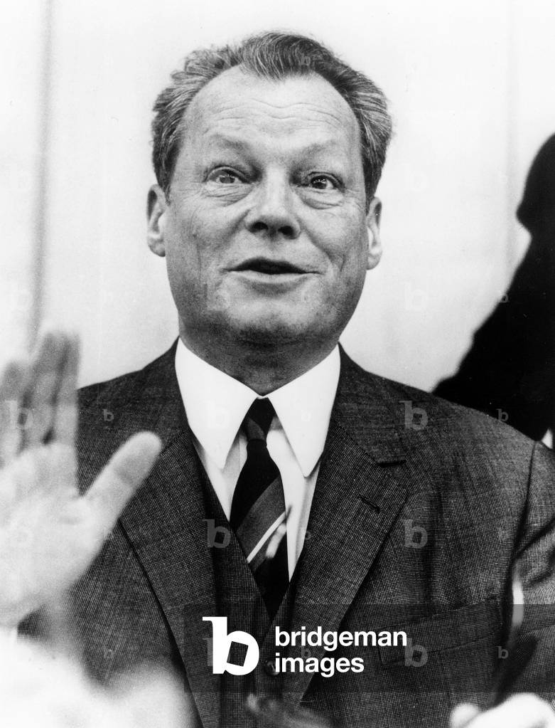 Bild von Fotografie "Willy Brandt" 1969 von Unknown photographer, b/w