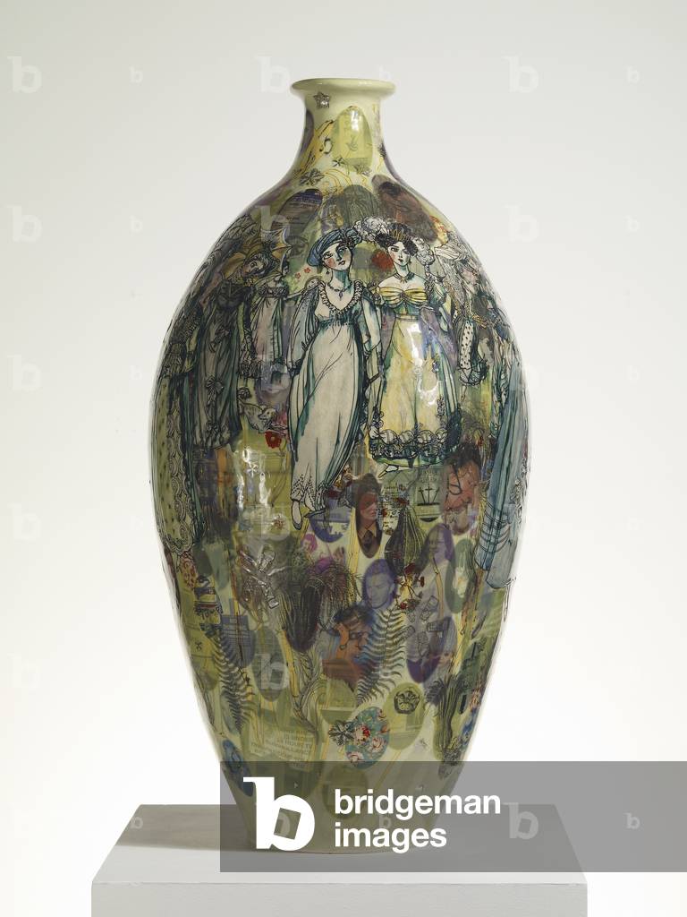 Jane Austen in E17, 2009 (transfer-printed ceramic)