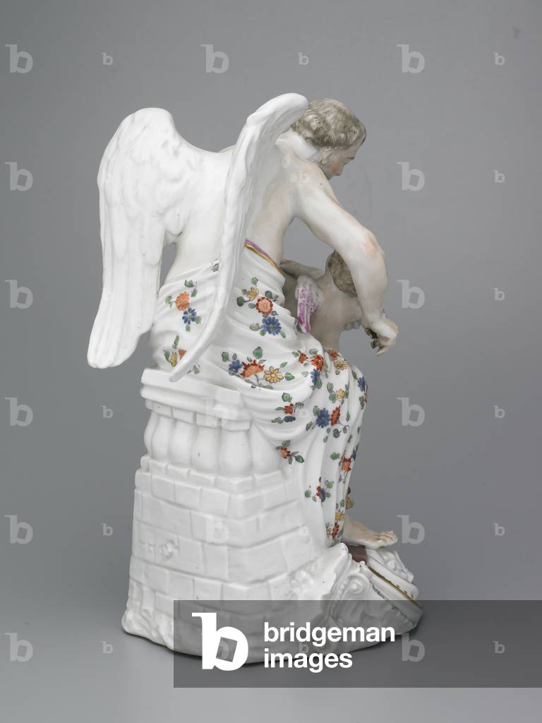 Time Clipping the Wings of Love, fabbrica di porcellana Chelsea-Derby, 1775 ca. (porcellana a pasta morbida)