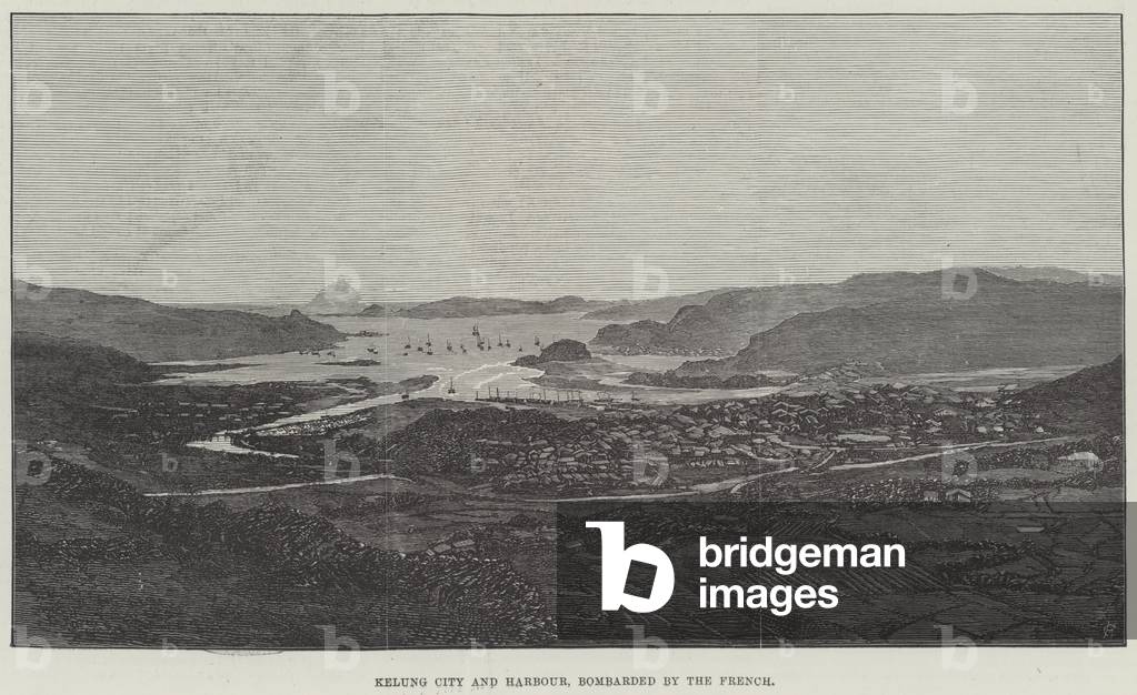 "Kelung City and Harbour" 1884 von English School
