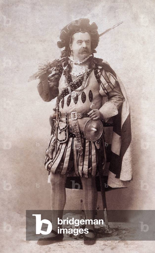 "Il cantante Dolphus come balestriere nell'opera Francois 1st" 1890