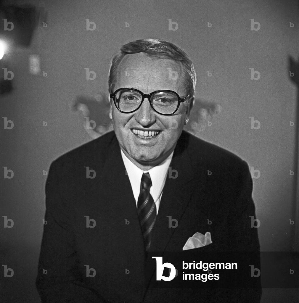 German newspresenter and radio speaker Werner Veigel at Hamburg