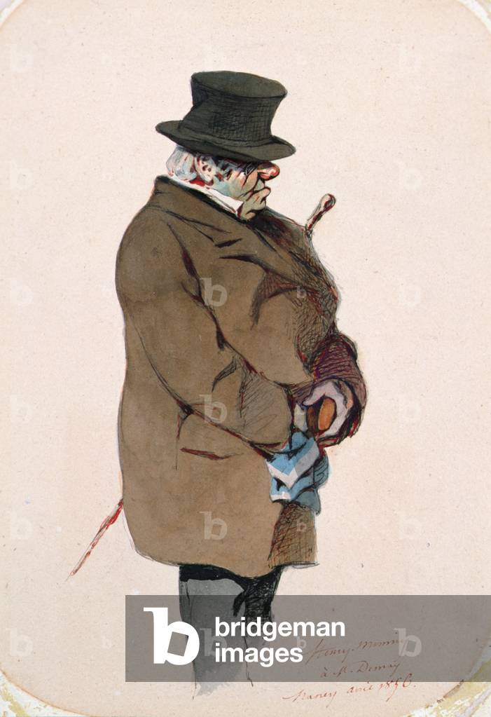 Immagine di Dipinto "Monsieur Prudhomme" 1856 di Henri Bonaventure Monnier