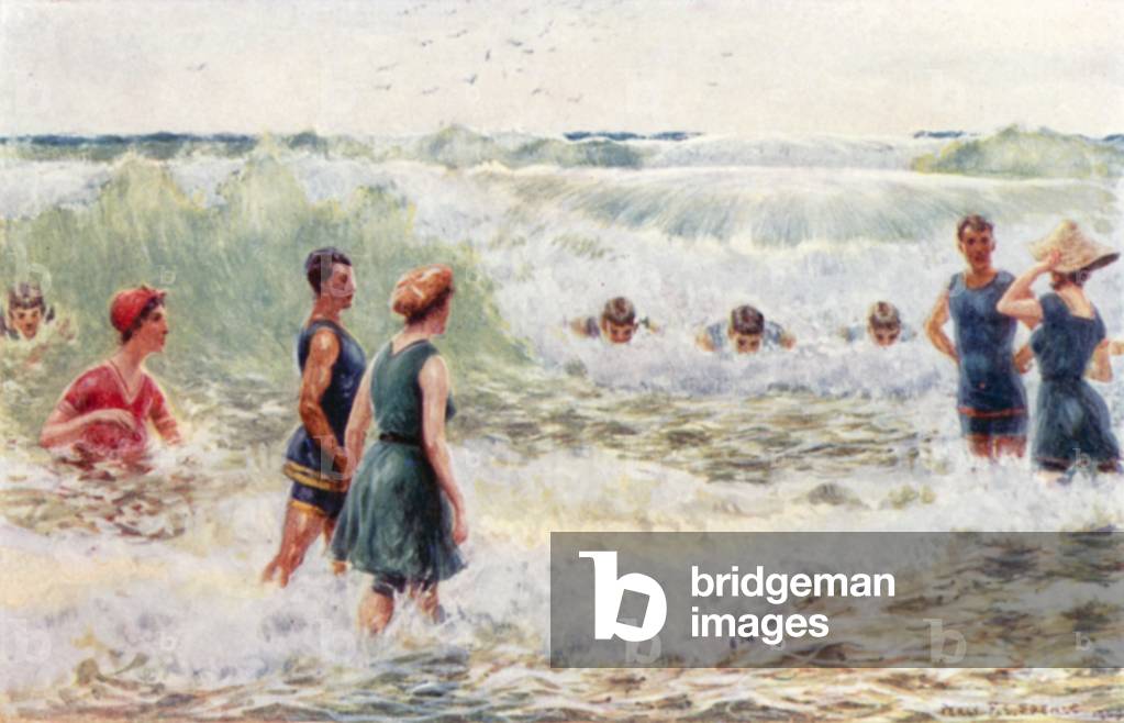 Surf baignade par Percy F.S. Spence