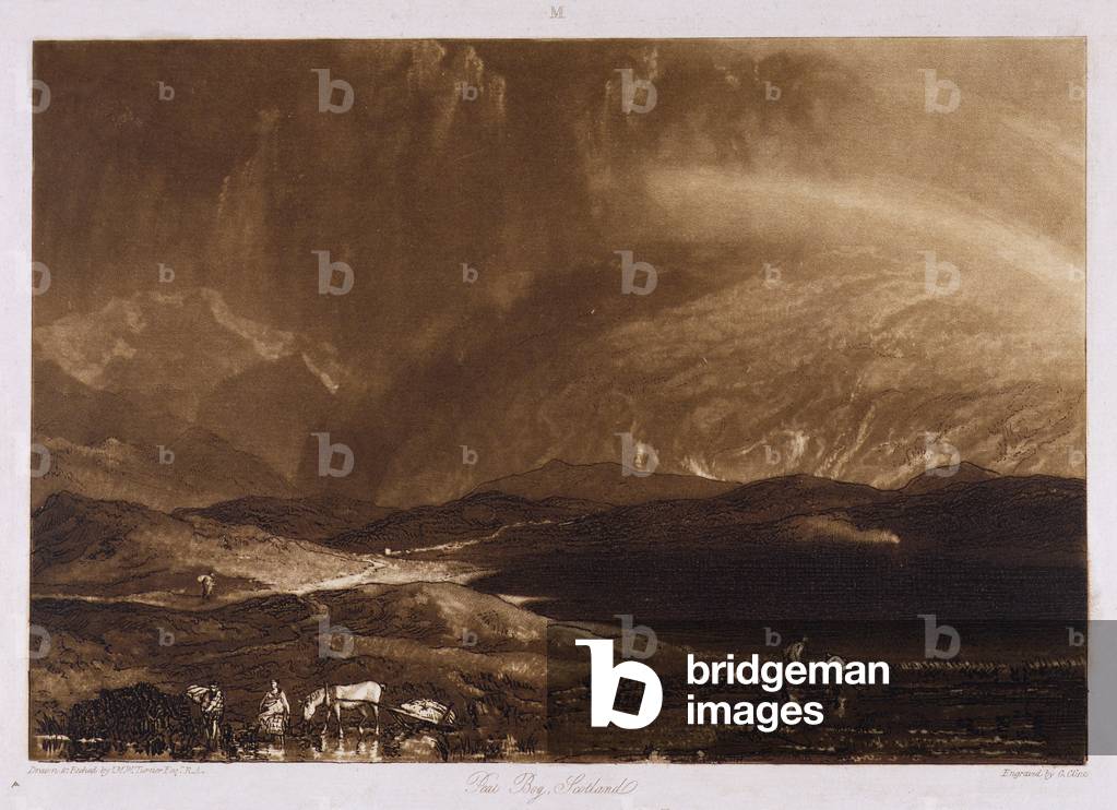 Peat Bog, Scotland, engraved by George Clint (1770-1854)