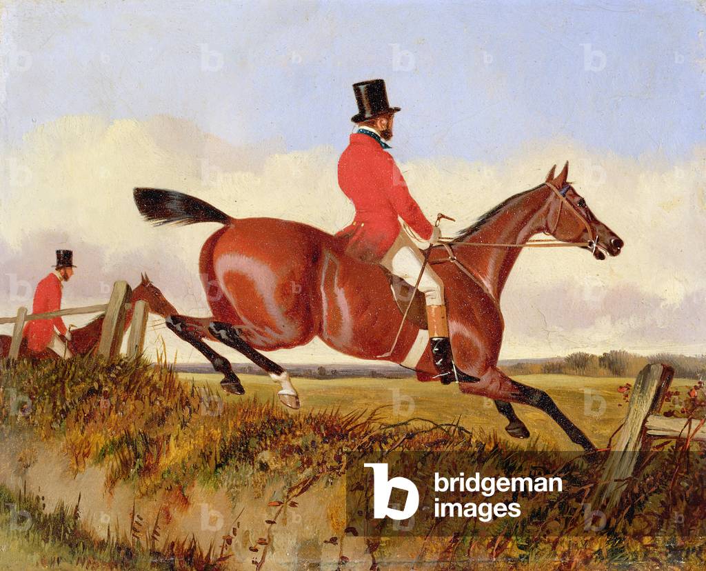 Bild von Gemälde "Fuchsjagd: Räumung einer Bank", 19. Jahrhundert von John Dalby