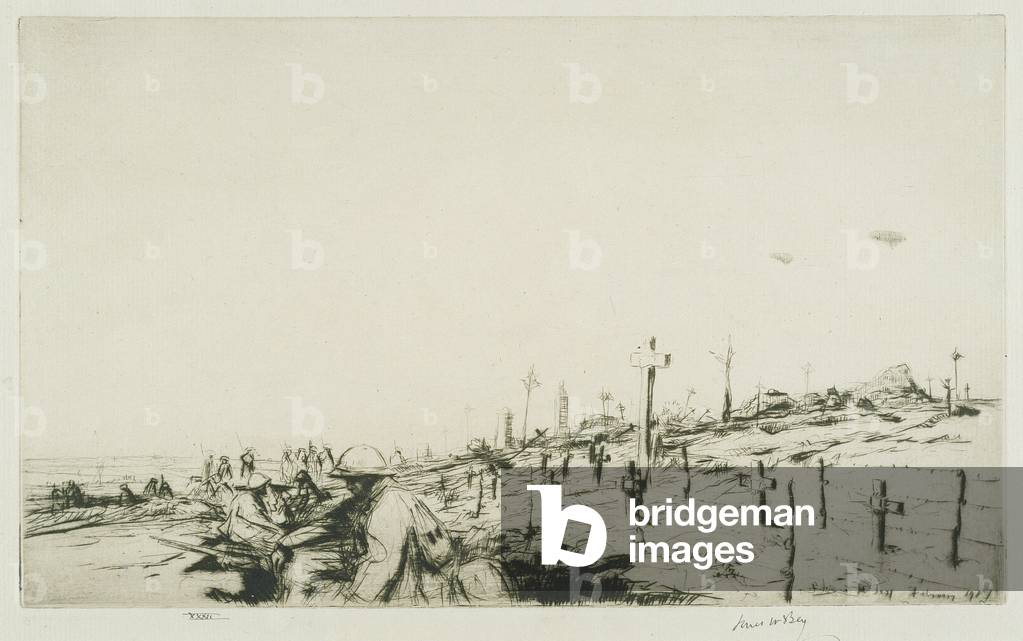 Francais inconnus, 1917 (etching)