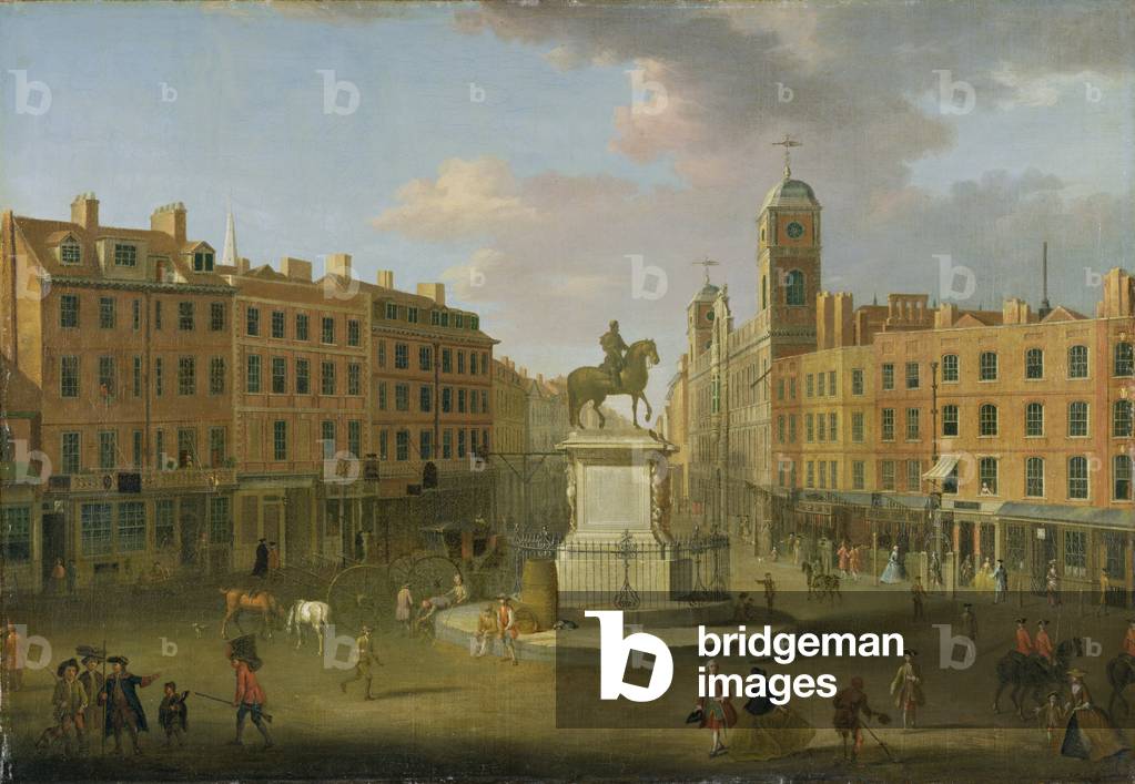 Charing Cross, with the Statue of King Charles I and Northumberland House, c.1750 (oil on canvas)