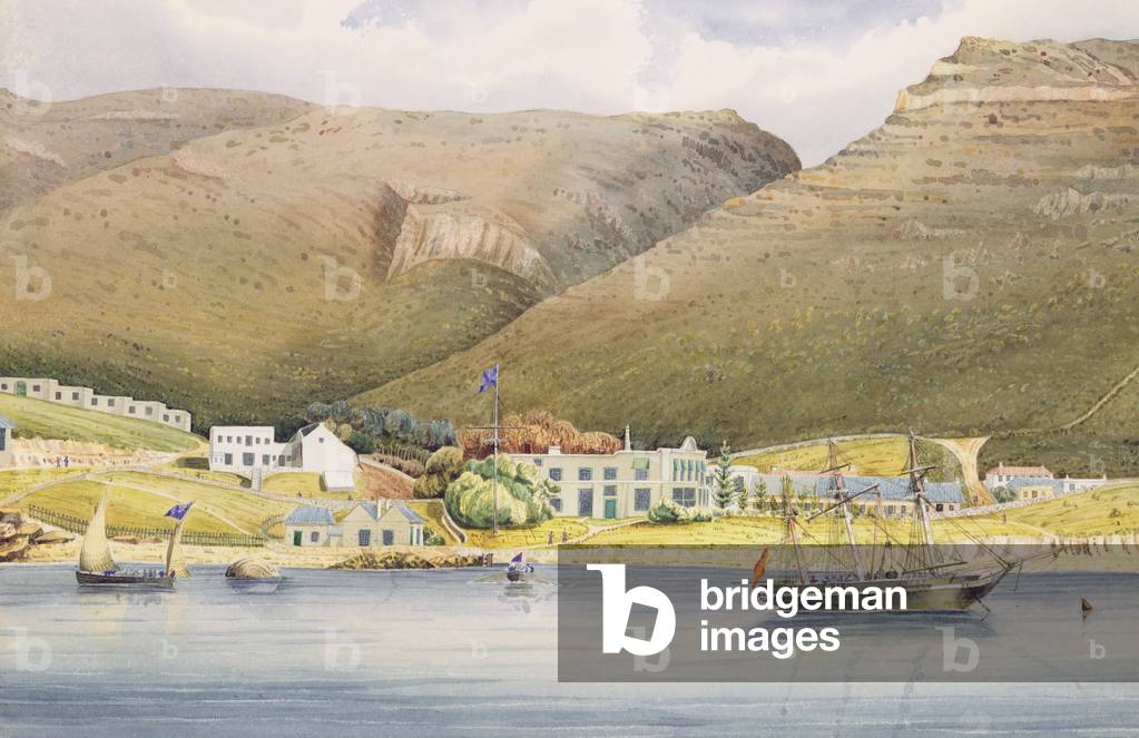 The Admiral House, Simon's Town, Cape of Good Hope, 1844 (w/c on paper)
