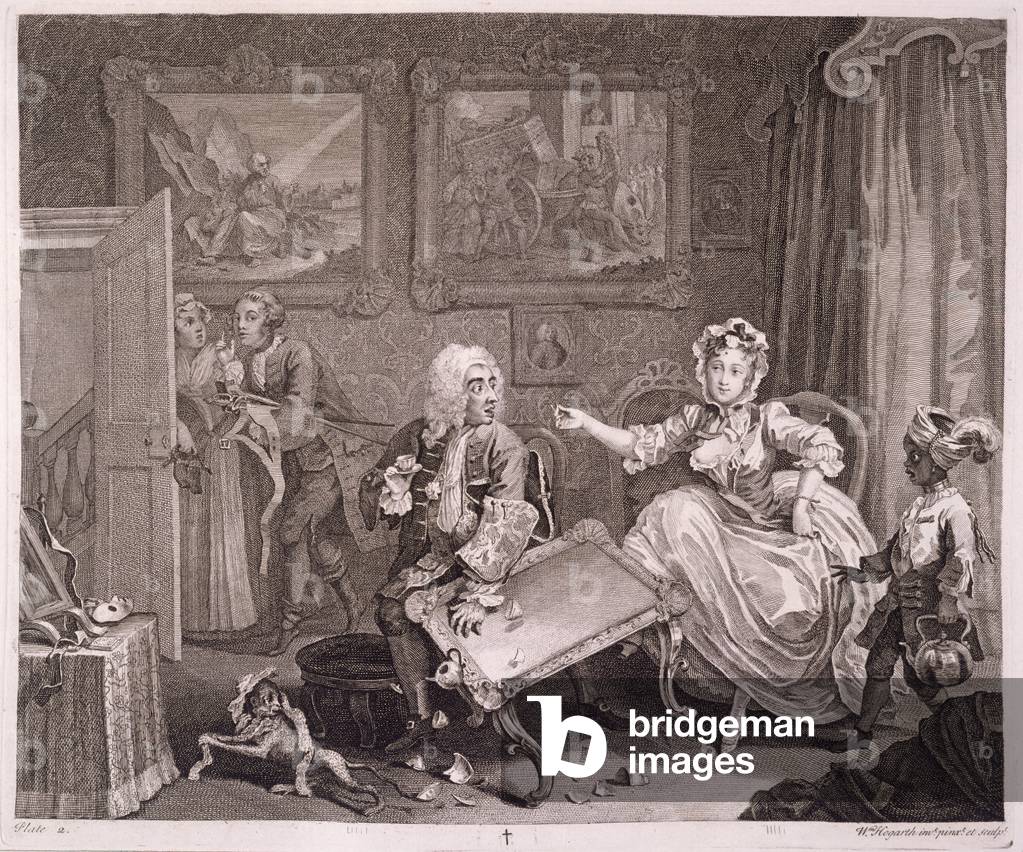 "A Harlot's Progress", 18. Jahrhundert von William Hogarth