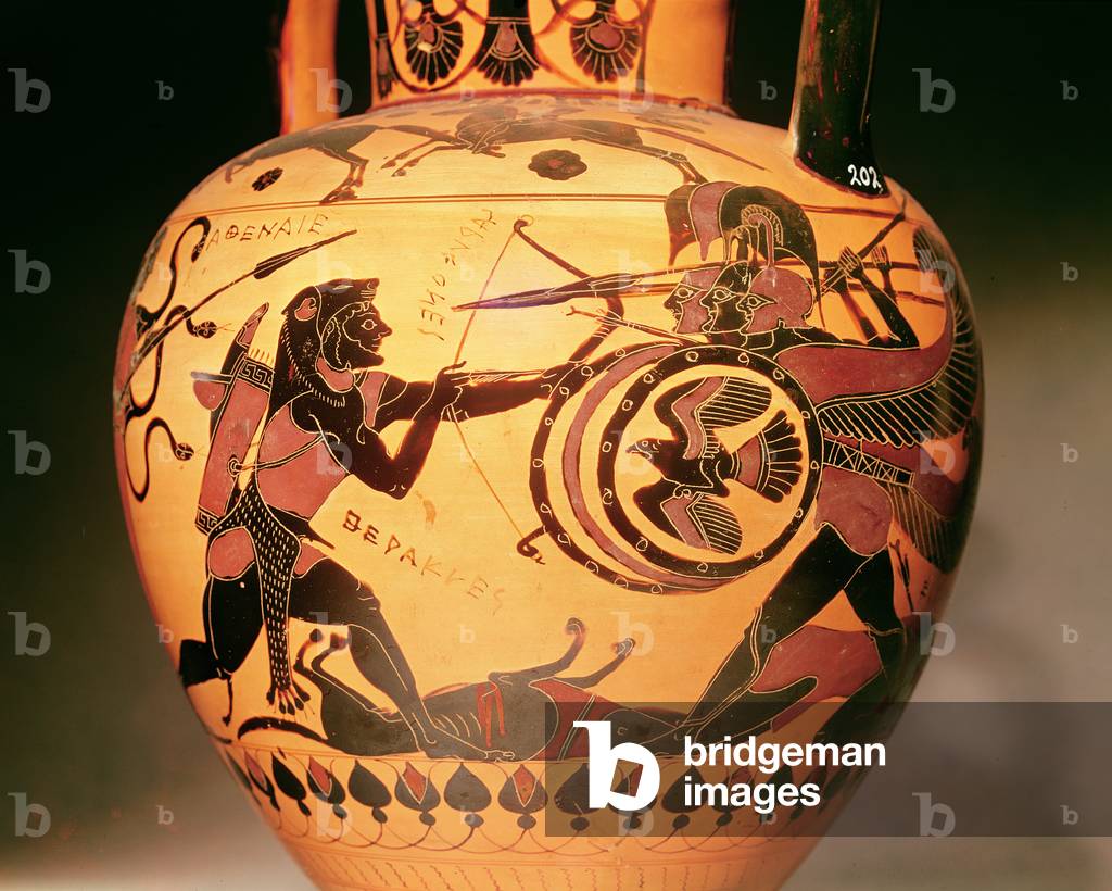 Eracle combattimento Geryon (ceramica)