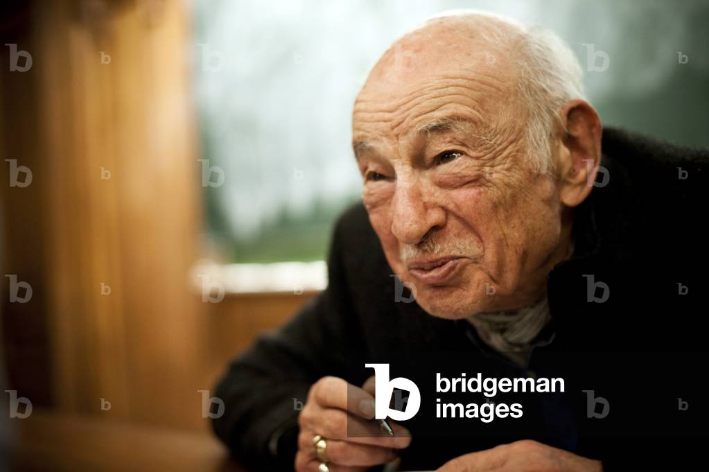 Edgar Morin at the Sorbonne on March 7, 2014